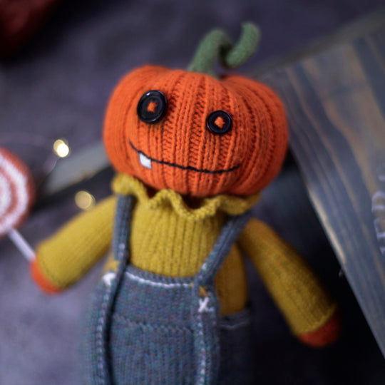 Halloween Pumpkin Doll Knitting Pattern