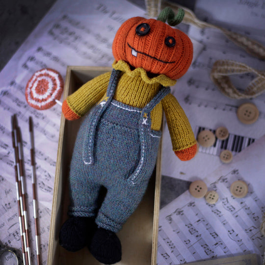 Halloween Pumpkin Doll Knitting Pattern