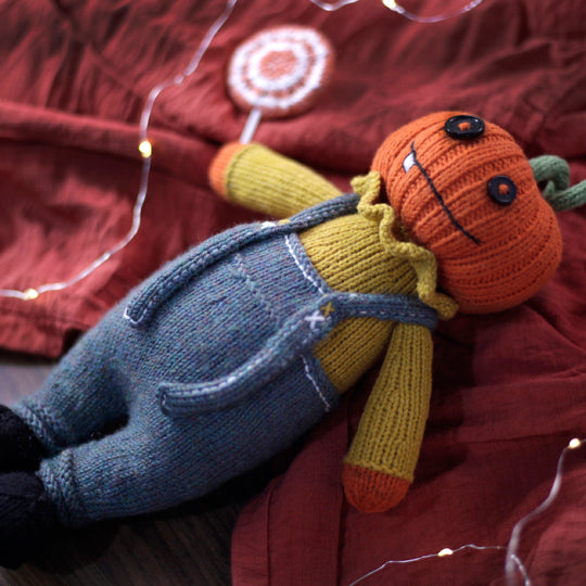 Halloween Pumpkin Doll Knitting Pattern