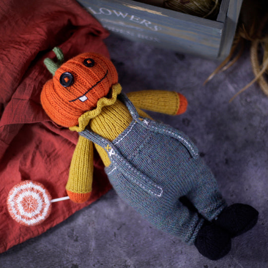 Halloween Pumpkin Doll Knitting Pattern