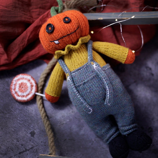 Halloween Pumpkin Doll Knitting Pattern