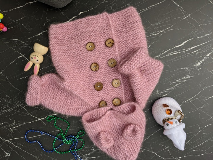 Hooded Baby Cardigan Knitting Pattern
