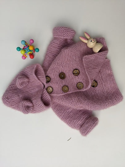 Hooded Baby Cardigan Knitting Pattern