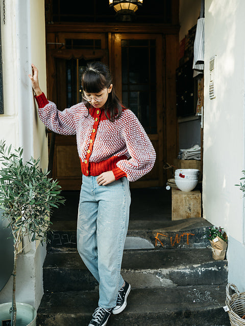Bobble Cardigan Knitting Pattern