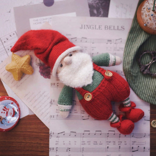 Santa Claus with Star Hat Knitting Pattern