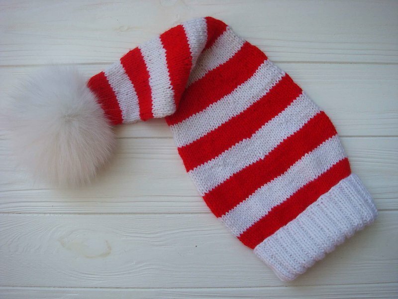 Baby Santa Clause Hat Knitting Pattern
