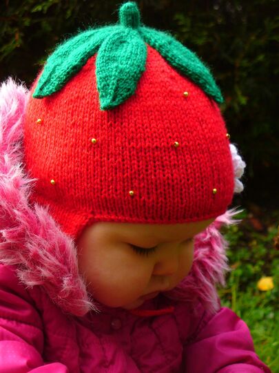 Strawberry Hat Knitting Pattern