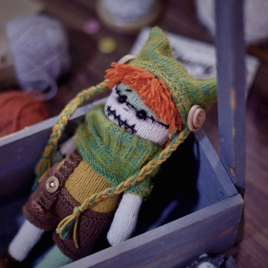 Halloween Doll Owen Knitting Pattern