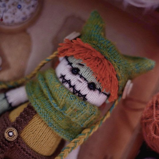 Halloween Doll Owen Knitting Pattern