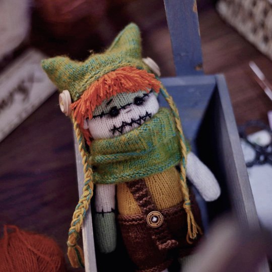 Halloween Doll Owen Knitting Pattern