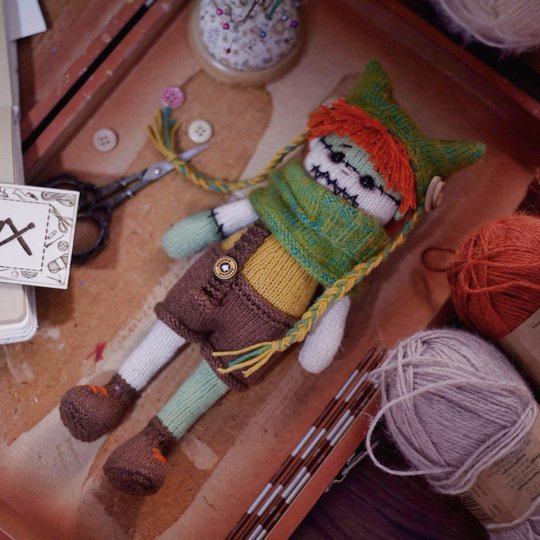 Halloween Doll Owen Knitting Pattern
