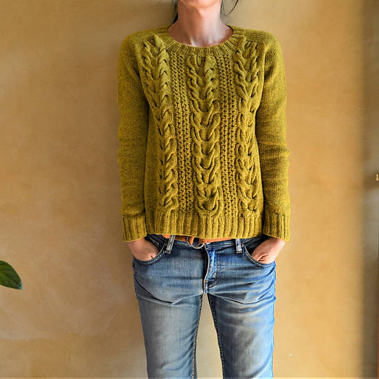 Chunky Cable Pullover Knitting Pattern