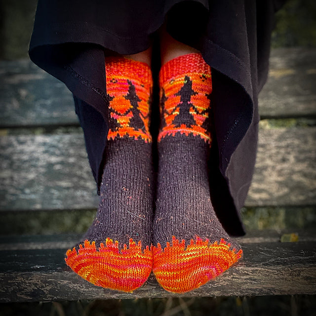Spooky Socks Knitting Pattern