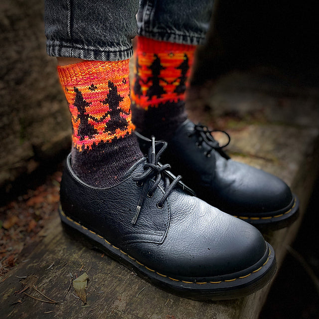 Spooky Socks Knitting Pattern
