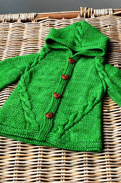 Cable Hoodie Knitting Pattern