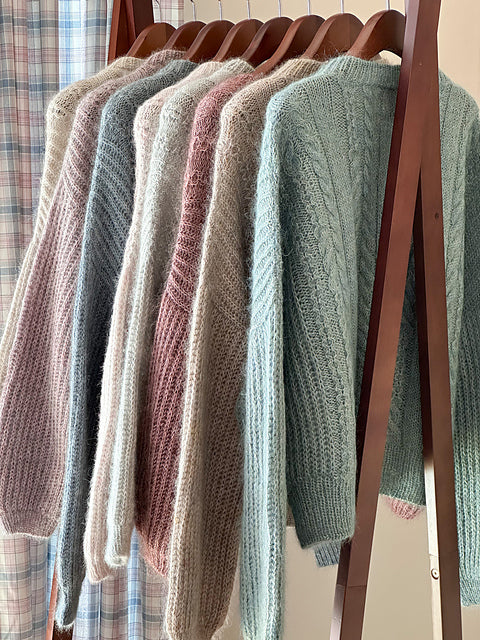 Cable Brioche Cardigan Knitting Pattern
