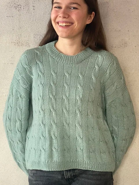 Unisex Cable Sweater Knitting Pattern