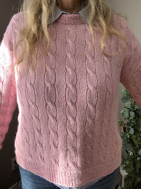 Unisex Cable Sweater Knitting Pattern
