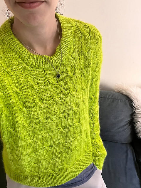 Unisex Cable Sweater Knitting Pattern