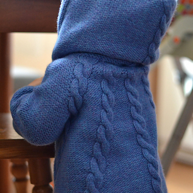 Cable Hoodie Knitting Pattern