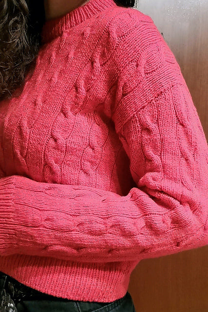 Unisex Cable Sweater Knitting Pattern