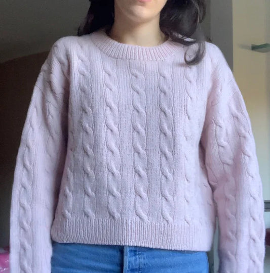 Unisex Cable Sweater Knitting Pattern
