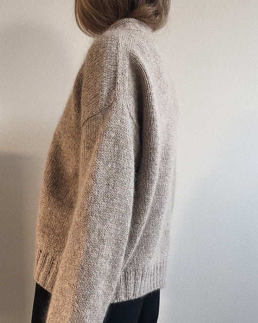 Mock Neck Sweater Knitting Pattern