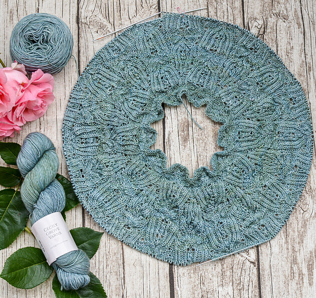 Floral Lace Sweater Knitting Pattern