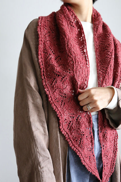 Lace Crescent Shawl Knitting Pattern