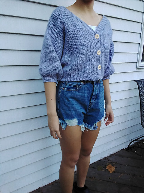 Top Down Cardigan Knitting Pattern