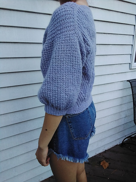 Top Down Cardigan Knitting Pattern