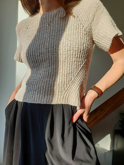 Ribbed Tee Knitting Pattern