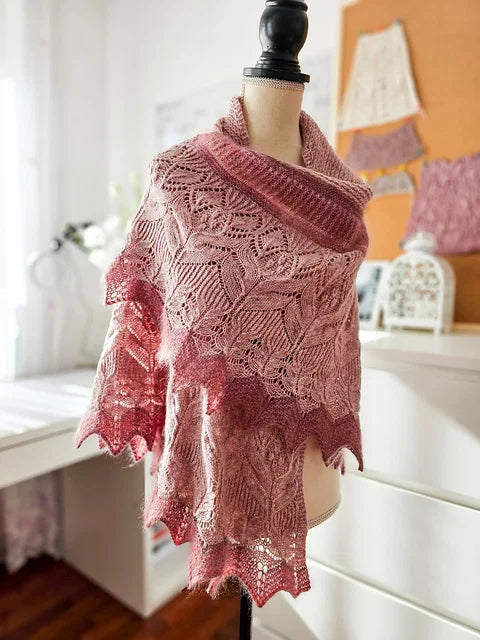 Soft Bloom Shawl Knitting Pattern