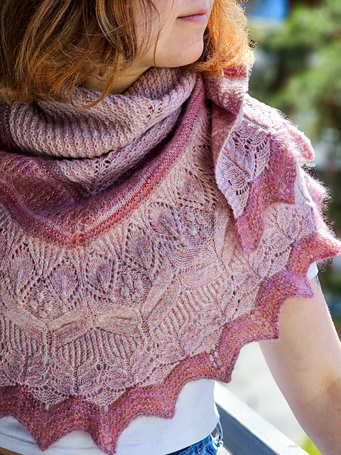 Soft Bloom Shawl Knitting Pattern