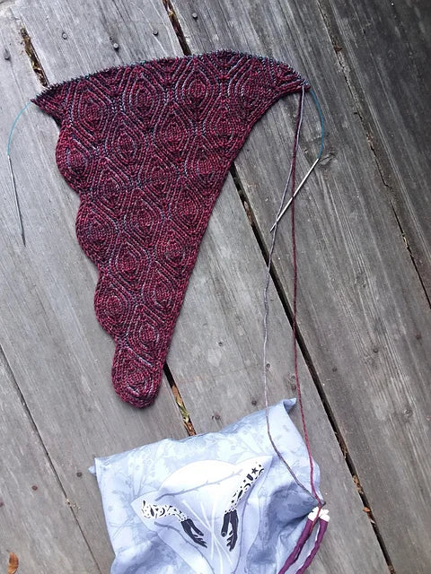 Brioche Shawl Knitting Pattern