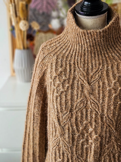 Cozy Turtleneck Sweater Knitting Pattern