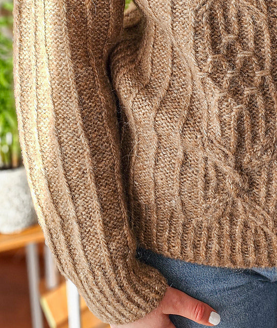 Cozy Turtleneck Sweater Knitting Pattern