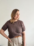 Cable Crop Tee Knitting Pattern