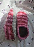 Striped Slippers Knitting Pattern