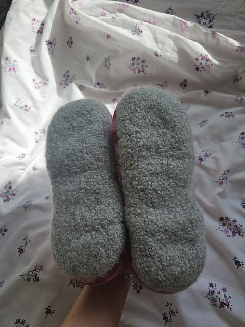 Striped Slippers Knitting Pattern