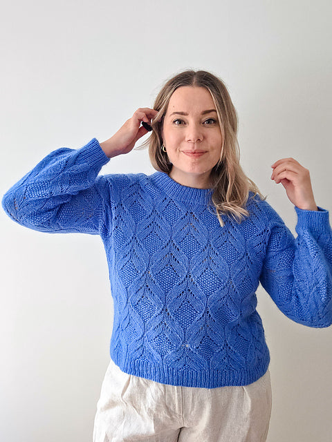 Leafy Pullover Knitting Pattern