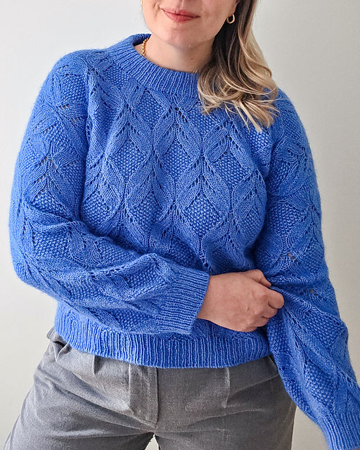 Leafy Pullover Knitting Pattern