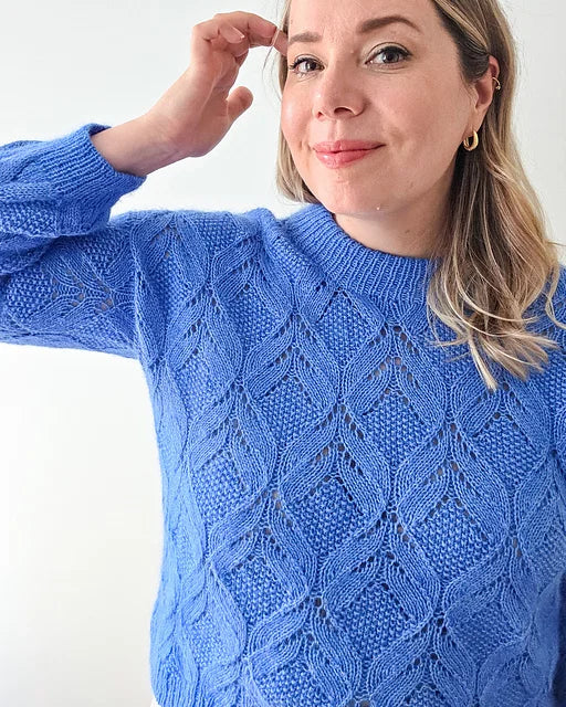 Leafy Pullover Knitting Pattern