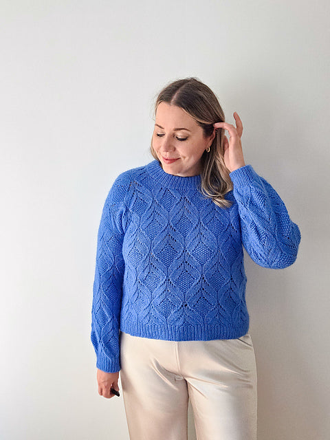 Leafy Pullover Knitting Pattern