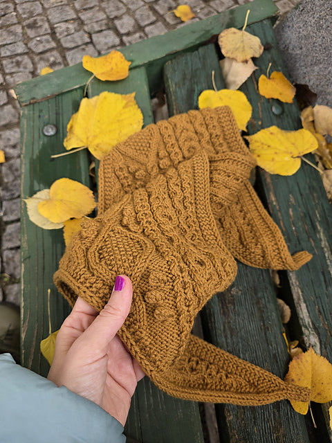 Textured Cable Scarf Knitting Pattern