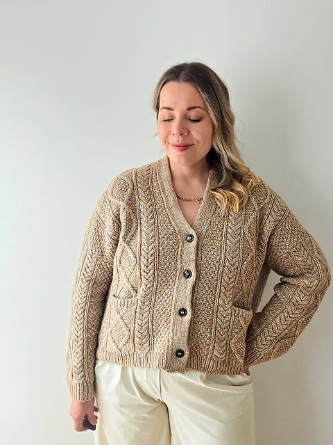 Cable Cardigan Knitting Pattern