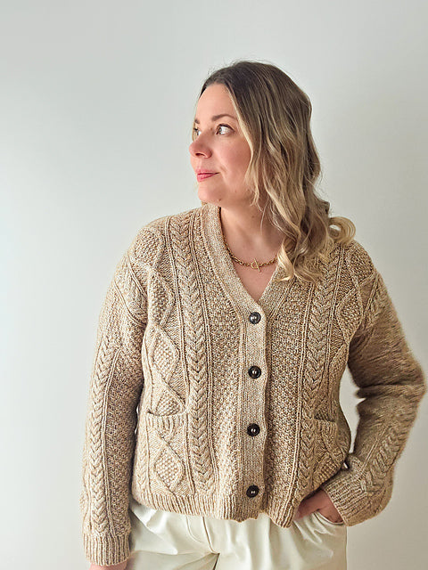 Cable Cardigan Knitting Pattern
