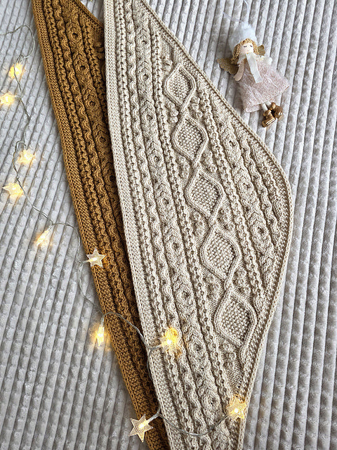 Textured Cable Scarf Knitting Pattern