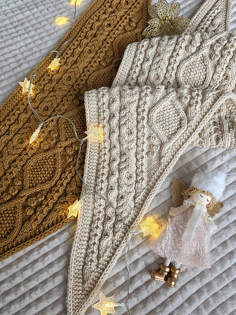 Textured Cable Scarf Knitting Pattern