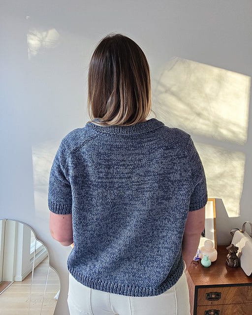 Ribbed Polo Knitting Pattern